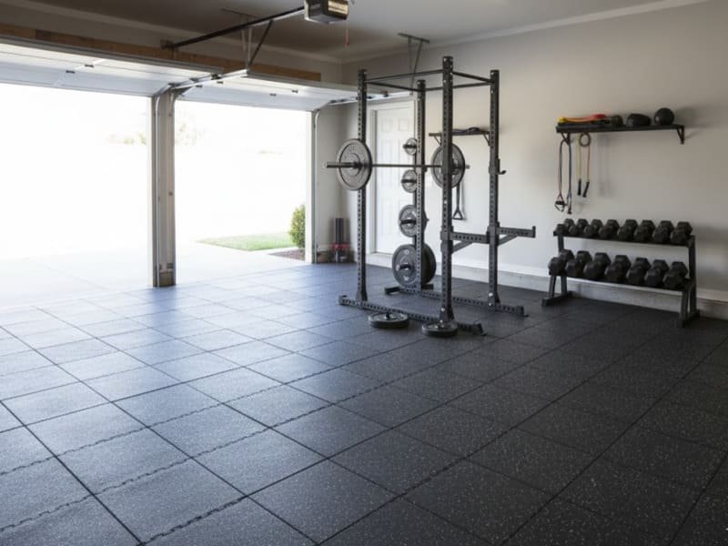 Diagrama de flujo del árbol de decisiones para la instalación de suelos de gimnasios